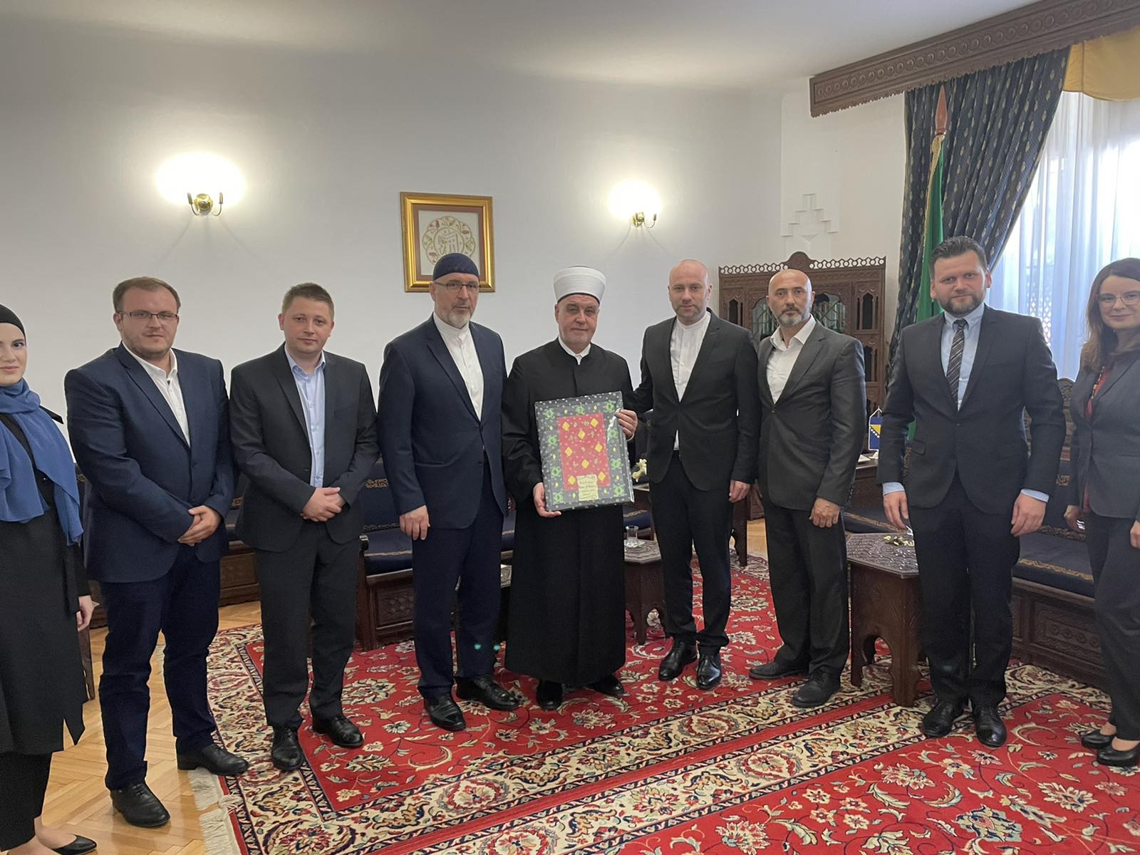 Delegacija Medžlisa Jajce kod reisu-l-uleme Kavazovića